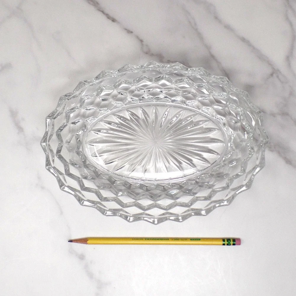 Vintage Fostoria American Clear (2056) Oval Vegetable Dish (836)